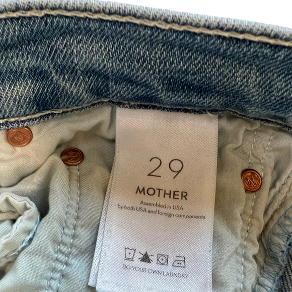 MOTHER The Enchanter High Rise Wide Leg Jeans Party of One Anthropologie Size 29 - Picture 8 of 14